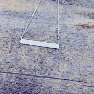 Sterling Silver Bar Necklace